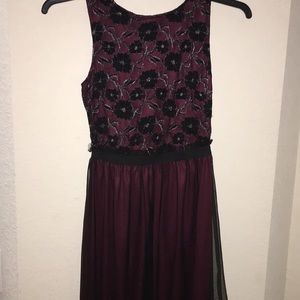Burgundy Homecoming Dress